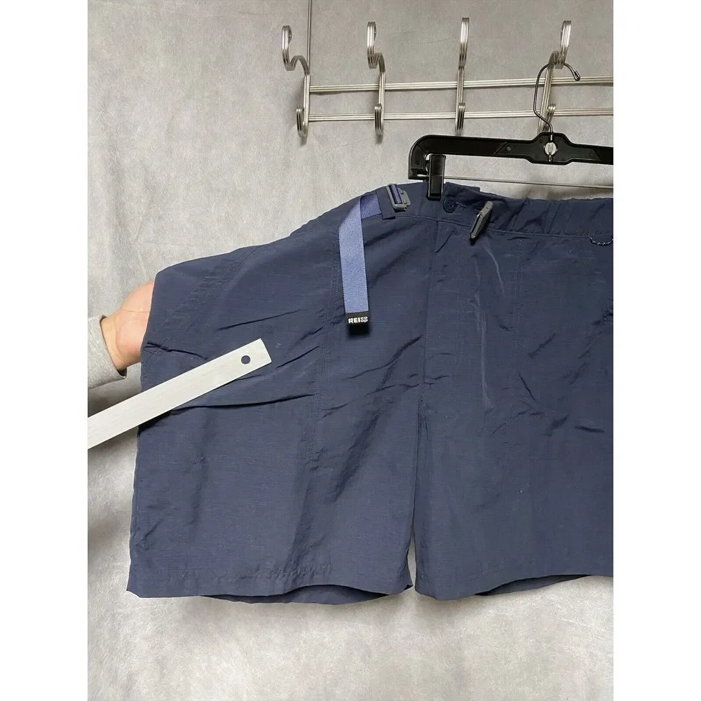 REI Co-Op Short Men XXL Blue Belted Outdoors Hiking Ripstop Performance Nylon 46